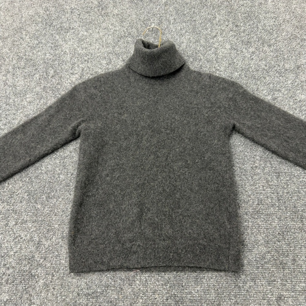 Uniqlo Sweater Womens 6 Grey Cashmere Turtleneck Minimalist Basic Cozy